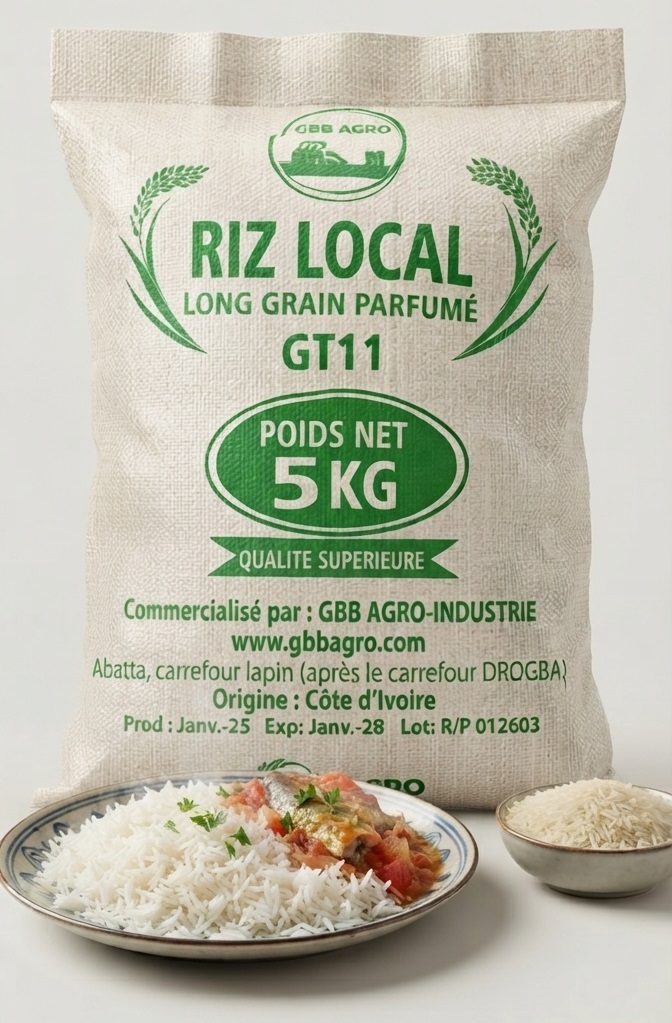 Riz Local Long Grain Parfumé GT11 – GBBAGRO